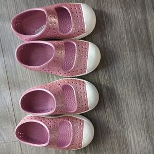 Glittery Pink Kids Shoes